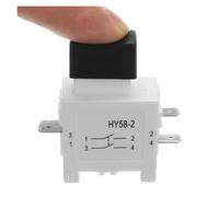 HY58-2 Power Tool Pushbutton Trigger Switch with Brake 16/19A 250/127V 4Pins, 2-Pack NWPNLXEA