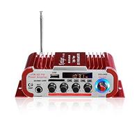 HY60 600W 2.0CH HIFI Amplificateur audio LCD Afficher la classe D Power AMPLIFICADOR Radio Voiture Home Super Haut-parleur FM USB SD(Rot)