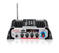 HY60 600W 2.0CH HIFI Amplificateur audio LCD Afficher la classe D Power AMPLIFICADOR Radio Voiture Home Super Haut-parleur FM USB SD(Zwart)