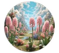 Hyacinthe 1000 Pièces Puzzles Classiques Jouets Éducatifs Jeu D'Intelligence Plante Puzzle Ronds Puzzle Familial Pression Réduite pour Enfants Cadeau 1000pcs (67.5x67.5cm)