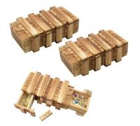 Hyacinthy Boite Secrete, 2 Petites Boîtes Puzzle en Bois avec 2 Compartiments, Tâches de Réflexion pour Adultes, Mini Boîtes Cadeaux d'anniversaire, Jouets IQ Casse Tete pour Enfant, Cadeau de Noël