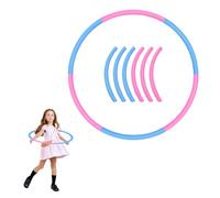 Hyacinthy Cerceau de Fitness pour Enfants, 6 Sections de 68 cm de diamètre Plastique Hola, Amovibles et réglables, Houla Hop pour Gymnastique, Danse et entraînement des Animaux de Compagnie
