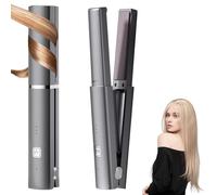 HyAdierTech 2 en 1 Lisseur Sans Fil et Boucleur Cheveux, Rechargeable de Fer à Lisser Portatif avec 3 Température & 2600mAh, Mini Lisseur de Voyage pour Tous Types de Cheveux, Chauffage Rapide