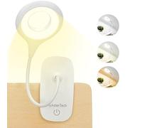 HyAdierTech Lampe de Bureau à LED, Lampe de Lecture à Pince Rechargeable USB Câble, 3 Modes d’éclairage et 3 Niveaux de Luminosité, pour Lire des Livres, Bureau, Maison, Enfant, Chevet