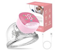 HyAdierTech Tire-lait Électrique, Tire-lait Portable Avec Écran LED, Tire-lait Mains Libres 180 ML avec 4 modes et 12 Niveaux D'aspiration, Téterelle de 24 mm, Silencieux
