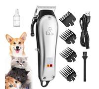 HyAdierTech Tondeuse de Toilettage électrique pour Chien, Professionnelle Tondeuse Chien Chat, USB Rechargeable Sans Fil Outils de Faible Bruit Toilettage pour Animaux De Compagnie pour Chiens Chats