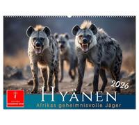 Hyänen - Afrikas geheimnisvolle Jäger (Wandkalender 2026 DIN A2 quer), CALVENDO Monatskalender: Streifzüge in freier Wildbahn - mitten in der rauen Natur.