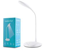 HyAidertech Lampe de Bureau LED, Tactile Lampe de Bureau à LED Dimmable avec 3 Modes D'éclairage, Lampe de Lecture cou de Cygne Flexible, Protection des Yeux Lampe pour Apprendre Lire
