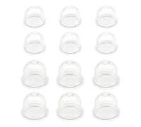 Hyakoz 12Pcs Blanche Pompe D'ampoule D'amorce 19 mm/22mm Tasse D'huile de Carburateur Capsule D'allumage Pompe à Carburant pour Tondeuse, Débroussailleuse, Scie à Essence, Tronçonneuse