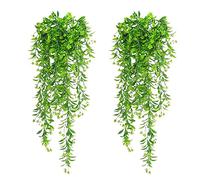 Hyakoz 2 Pcs Lierre Artificiel Plante Artificielle Exterieur Faux Lierre Plante Artificielle Lierre pour La Décoration De La Maison, La Fête, Le Mariage