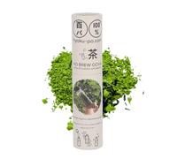 Hyaku-Pa Poudre de Matcha Bio 80% & Sencha 20%, Thé Vert Japonais Premium, No Brew-Cold Brew, Feuilles de Sencha, Focus, Zen & Sport, Tube en Papier (3 Sachets Fraîcheur de 2,5g=7,5g)
