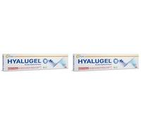HYALUGEL - Dentifrice à l'acide hyaluronique - Inflammation des gencives, aphtes, irritations buccales, maladies parodontales - Goût menthe-citron - Tube 75 mL (Lot de 2)