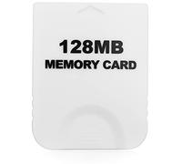 Hyamass Carte mémoire haute vitesse de 128 Mo (2043 blocs) compatible avec Nintendo Gamecube et Wii - Blanc