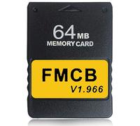 Hyamass FreeMcBoot Carte mémoire PS2 64 Mo v1.966 - Carte FMCB Plug & Play pour PlayStation 2, lancement de jeux à partir d'un disque dur/USB (carte de programme externe améliorée)