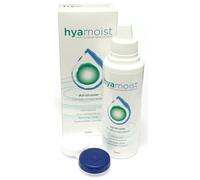 HYAMOIST Flacon de voyage, solution de contact, multi-usage, pH neutre, double antibactérien, élimine les lipides, hyaluronate comort 100 ml