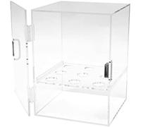 HYAMZO Support De Cornet De Crème Glacée À 9 Trous, Vitrine En Acrylique Transparent Pour Magasin De Desserts Et Salons
