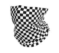 Hyaszst Bandana multifonctionnel, couvre-chef, écharpe, protection faciale, cache-cou, tube,Damier noir et blanc inspiré