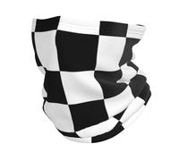 Hyaszst Bandana multifonctionnel, couvre-chef, écharpe, protection faciale, cache-cou, tube,Énorme Formule 1 F1 à damier noir et blanc