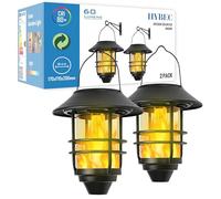 HYBEC - Lampe Solaire Suspendue Exterieure, Lanterne Solaire Exterieur Jardin, Lanternes D'Extérieur, Grande Lanterne Solaire Exterieur Jardin (Pack 2)