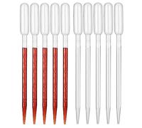 Hyber&Cara 5ml Pipette graduée en plastique compte-gouttes jetables pour laboratoire, lot de 100