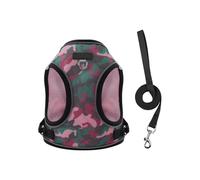 HYBEW Harnais pour petits chiens de petite taille - Réglable et respirant - Design confortable - Motif dessin animé