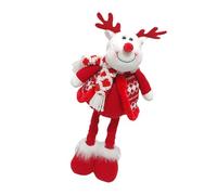 HYBEW Poupée de Noël en peluche réglable en hauteur pour salon, chambre à coucher et fêtes de fin d'année, centre de table, vitrine de magasin, affichage des vacances