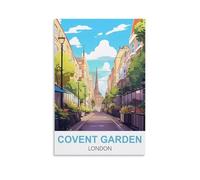 HYBFQXELL Covent Garden London Poster vintage de voyage 20 x 30 cm