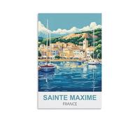 HYBFQXELL Poster de voyage vintage Sainte Maxime France 30 x 45 cm