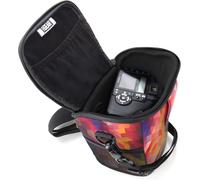 Hybrid Camera Bag with SLR Accessories Storage and Waterproof Cover-Compatible with Canon,Pentax,Sony,Nikon and More SLR Photo with 18-135mm/18-55mm Lens Geometry