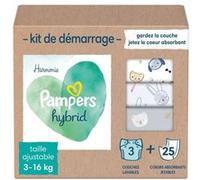 Hybrid Kit de 25 Coeurs absorbants et 3 Couches lavables G