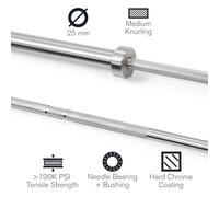 Hybrid Women Haltère long pour femme barre olympique 50 mm 650 kg