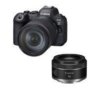 Hybride Canon appareil photo hybride eos r6 mark II + objectif rf 24-105mm f/4l is usm + rf 50mm f/1.8 stm