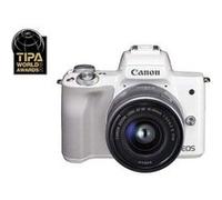 Hybride Canon EOS M50 Blanc + Objectif EF-M 15-45 mm f/3.5-6.3 STM Blanc G