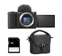 Hybride Sony appareil photo hybride alpha zv-e10 II noir nu + sac + sd 8 go