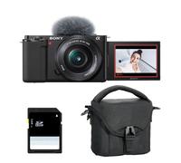 Hybride Sony appareil photo hybride alpha zv-e10 noir + 16-50 pz + sac + sd 8 go