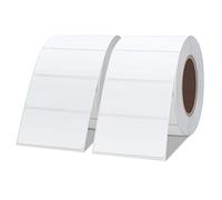 Hybsk Étiquettes thermiques directes de 5,1 x 2,5 cm pour codes-barres, adresses, compatibles avec imprimante d'étiquettes Rollo et imprimantes de bureau Zebra (5,1 x 2,5 cm, 2 rouleaux)