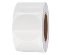 Hybsk Rouleau de 500 autocollants/étiquettes rondes pour fermer les emballages Transparent 3,8 cm