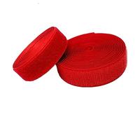 HYBZDKEOP Ruban Auto-agrippant à Coudre，Bande Auto agrippan Ruban Auto-agrippant à Coudre de 40 mm, Nylon Non adhésif(Red,38MM x 2 Yard)