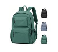 HYC00 Sac à Dos Scolaire Adolescent Fille Collège Cartable Sac D'École Garçon Primaire Imperméable Sacs à Dos Ordinateur Portable Femme 15,6 Pouces Antivol Travail Voyage Casual Daypacks,Vert Armée