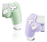 Hycago 2 Pack Manette de jeu sans fil pour PS-4, Manette de jeu compatible avec PS-4/Pro/Slim/PC Gamepad avec bouton Turbo/Retour/Double vibration/Capteur gyro à 6 axes/Écran tactile