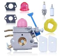 Hyceker Carburateur pour Husqvarna 128R 128C 128L et 128 Series, Carburateur Kit avec Filtre à Essence Bulles d'huile Joint L7T/BPMR7A Bougie d'allumage Filtre à Air Tuyau d'huile