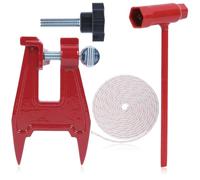 Hyceker Étau de souche pour affûtage de tronçonneuse pour Oregon 26368A,étau de souche à gros bouton amélioré,Remplace pour Echo 99988801808 pour Husqvarna 596286001 pour Stihl Étau de limage et kit