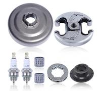 Hyceker Pignon et Embrayage pour Husqvarna 455 460 Rancher, 7-Dents .325" Pignon avec Embrayage et L7T/BPMR7A Bougie d'Allumage Roulement à Aiguilles, Tambour d'embrayage Pièces Tronçonneuse