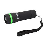 HyCell Mini lampe de poche Zoom 1W (1 pce) - Lampe LED au focus réglable d'une portée de 110 m - Petite lampe torche avec dragonne de sécurité et revêtement antidérapant
