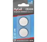 HyCell Pile bouton CR 2450 3 V lithium 2er Blister Lithium Knopfzellen CR2450