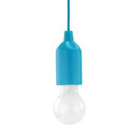 HyCell Pull Light avec tirette, incl. piles AAA (1 pce) - Lampe LED portative bleue - Lampe mobile pour le jardin, la remise, le camping, la tente, le grenier, l'armoir ou comme décoration de fête