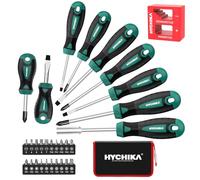 HYCHIKA 30 PCS Kit Tournevis, Lot Tournevis Magnétique, Comprenant Tournevis Cruciforme, Tournevis Plat, pour DIY, Meubles D'entretien, Jouet