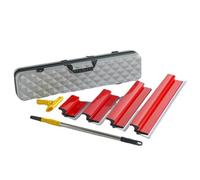 HYCHIKA Ensemble de lames d'écrémage pour cloison sèche, acier inoxydable, profil de lame en aluminium, spatule de lissage pour Gyprock/cloison sèche/panneau mural