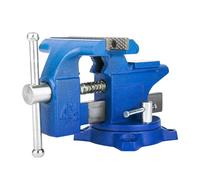 HYCHIKA Étau d'établi, étau combiné utilitaire pour la maison, banc de base pivotant pour le travail du bois (11,4 cm)