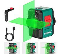 HYCHIKA Niveau Laser Vert,45M Autonivelant Niveau Laser pour L'extérieur, Deux Modules, Ligne Croix/Horizontale/Verticale, USB Rechargeable, Support Magnétique